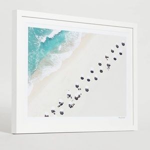 Gray Malin - Southampton White Umbrellas